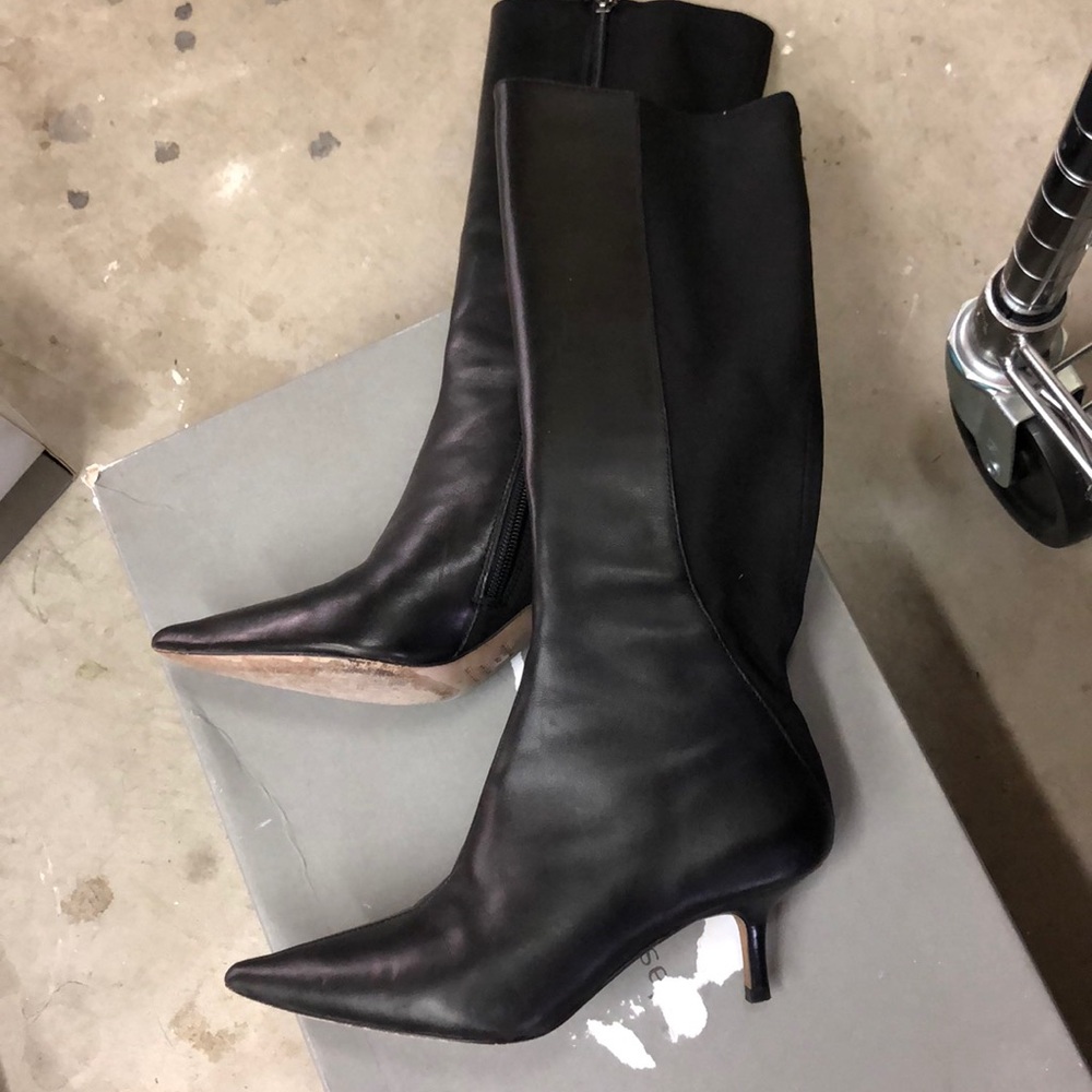 Tall zip up boots